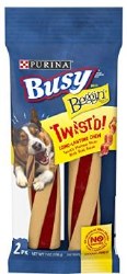 Purina Busy Bone Twisted Small & Medium, Dog Treat, case of 6, 7oz