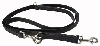 Hamiltion Leather Euro Lead, 3/4 inch thick x 6ft, Black
