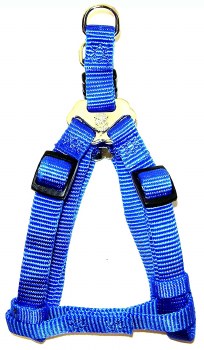 Hamilton Adjustable Easy-On Step-In Style Dog Harness, 3/8 inch x 10-16 inch chest, Blue