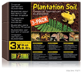 Exo Terra Plantation Soil Bricks, 3 x 8qt (3 x 8.8L)