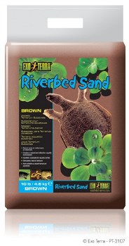 Exo Terra Riverbed Sand, Brown, 10ib (4.5kg)