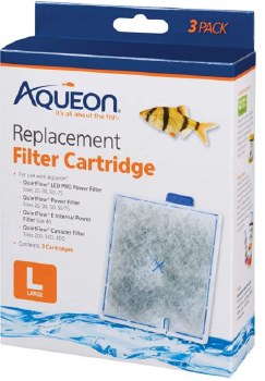 Aqueon Replacement Filter Cartridges, Large, 3 count