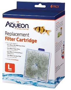 Aqueon Replacement Filter Cartridges, Large, 6 count