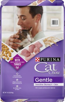 Purina Cat Chow Gentle Adult Sensitive Stomach and Skin Dry Cat Food 13lb