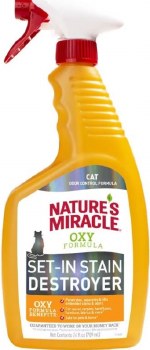 Natures Miracle Cat Set In Stain and Odor Destroyer, Orange Scented, 24oz