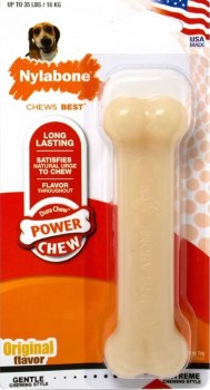 Nylabone Power Chew Original Bone Nylon Dog Chew Toy, Wolf, Dog Dental Health