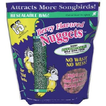 C&S Berry Flavored Suet Nuggets Wild Bird Food, 27oz