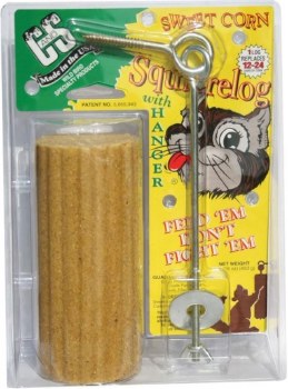 C&S Sweet Corn Squirrel Log with Hanger, 16oz