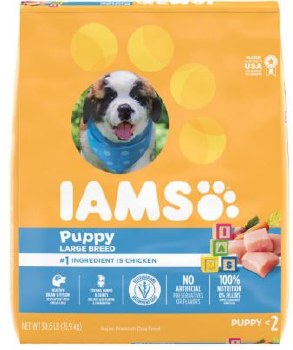 IAMS Large Breed Puppy Formula Chicken Recipe Dry Dog Food 30.6lb