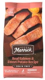 Merrick Real Salmon and Sweet Potato Recipe Grain Free Adult Dry Dog Food 22lb