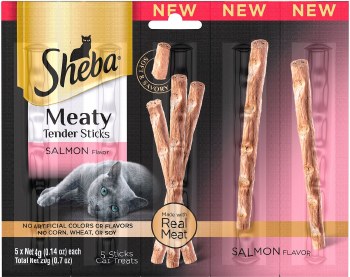 Sheba Meaty Tender Sticks Salmon Flavored Cat Treats 5 count