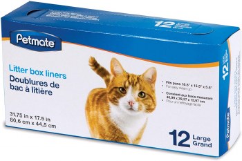 Petmate Litter Pan Liners Clear Jumbo 8 count