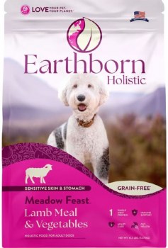 Earthborn Holistic Meadow Feast Grain Free Lamb and Pumpkin Adult Natural Dry Dog Food 12.5lb