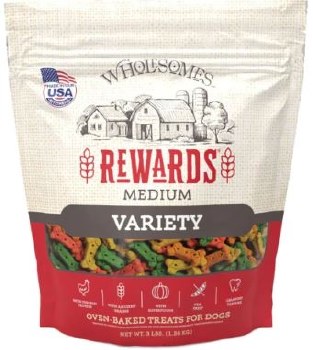 Wholesomes Medium Variety Biscuit Dog Treat 4lb