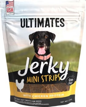 Ultimates Jerky Mini Strips, Chicken, Dog Treats, 7oz
