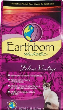 Earthborn Holistic Feline Vantage Grain Free Natural Dry Cat and Kitten Food 6lb