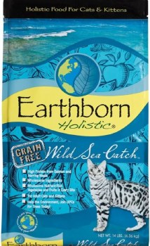 Earthborn Holistic Wild Sea Catch Recipe with Trout and Salmon Grain Free, Dry Cat Food 14lb