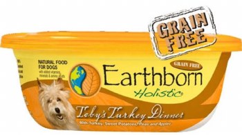Earthborn Holistic Tubs Tobys Turkey Dinner Recipe Grain Free Natural Wet Dog Food 8oz