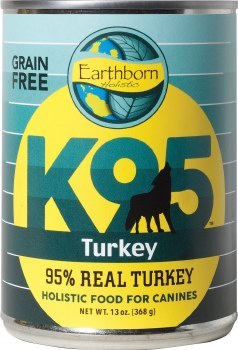 Earthborn Holistic K95 Turkey Recipe Grain Free Canned Wet Dog Food 13oz