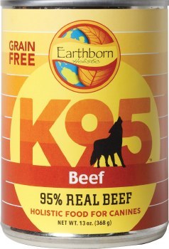 Earthborn Holistic K95 Beef Recipe Grain Free Canned Wet Dog Food 13oz