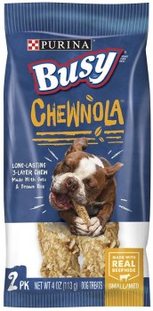 Purina Busy Bone Chewnola Triple Reward Small Medium Dog Treats 4oz