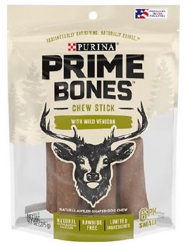 Purina Prime Bone Steak Venison Chew Medium, 9.7oz