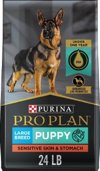 Purina Pro Plan Sensitive Skin & Stomach Salmon & Rice Large Breed Puppy, 24lb