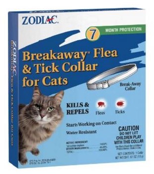 Zodiac Breakway Flea & Tick Collar for Cats, Dog Flea, Adjustable For Up to 7 month