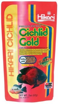 Hikari Cichlid Gold Baby Pellets Fish Food 2oz