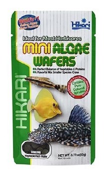 Hikari Mini Algea Wafers Fish Food .77oz