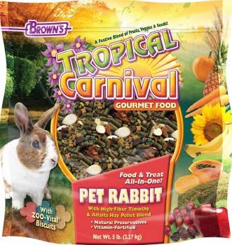 FMBrowns Tropical Carnival Gourmet Rabbit Food and Treat 5lb