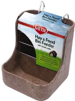 Kaytee Hay n Food Bin Feeder for Small Animals 7 inch