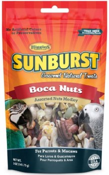 Higgins Sunburst Gourmet Boca Nut Bird Treats 5oz