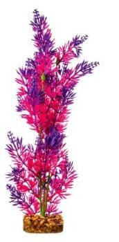 GloFish Multi Color Aquarium Plant, Pink Purple, Large