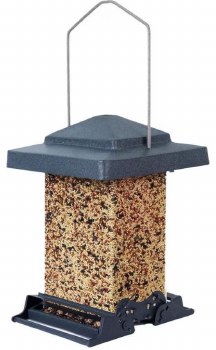 Audubon Vista Squirrel Resistant Wild Bird Feeder, Green, 6lb Capacity