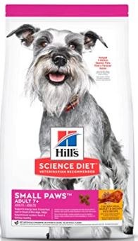 Hills Science Diet Adult 7yr Small Paws Chicken Meal, Barley and Brown Rice Dry Dog Food 4.5lb