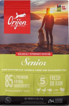 Orijen Grain Free Senior, Dry Dog Food, 4.5lb