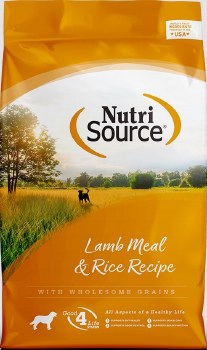NutriSource Lamb Meal and Rice Formula, Dry Dog Food, 26lb