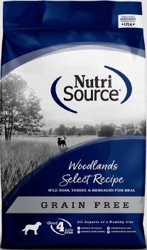NutriSource Woodland Select Grain Free, Dry Dog Food, 26lb