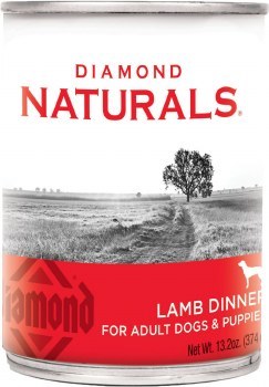 Diamond Naturals Lamb Dinner Adult and Puppy Canned, Wet Dog Food, 13.2oz