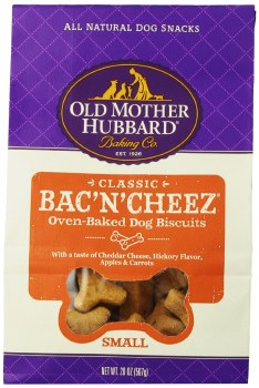 Old Mother Hubbard Classic Bac'N'Cheez Small Biscuits Baked Dog Treats, Dog Biscuits, 20oz