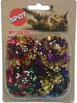 Spot Mylar Balls, Assorted, 15 inch, 4 pack