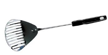 Spot Litter Scoop with Plastic Handle, Chrome, 12.5 inch