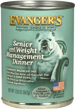 Evanger's Classic Recipes Senior and Weight Management Dinner Canned Dog Food 12.8oz