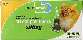 Van Ness Sifting Cat Pan Liners, Ivory, Extra Giant, 10 count