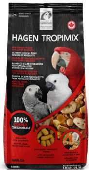 Hagen Tropimix Enrichment Large Parrot Bird Food 4lb