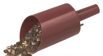 Heath Mfg Bird Feed Scoop and Funnel, Maroon