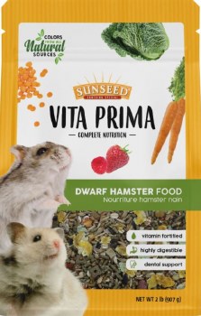 Sunseed Vita Prima Dwarf Hamster Food 2 lbs