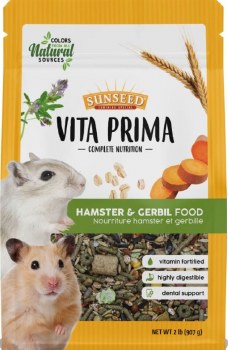 Sunseed Vita Prima Complete Nutrition Hamster and Gerbil Food 4lb