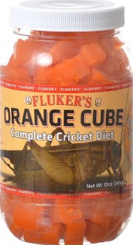Flukers Orange Cube Complete Cricket Diet Reptile Supplement 12oz